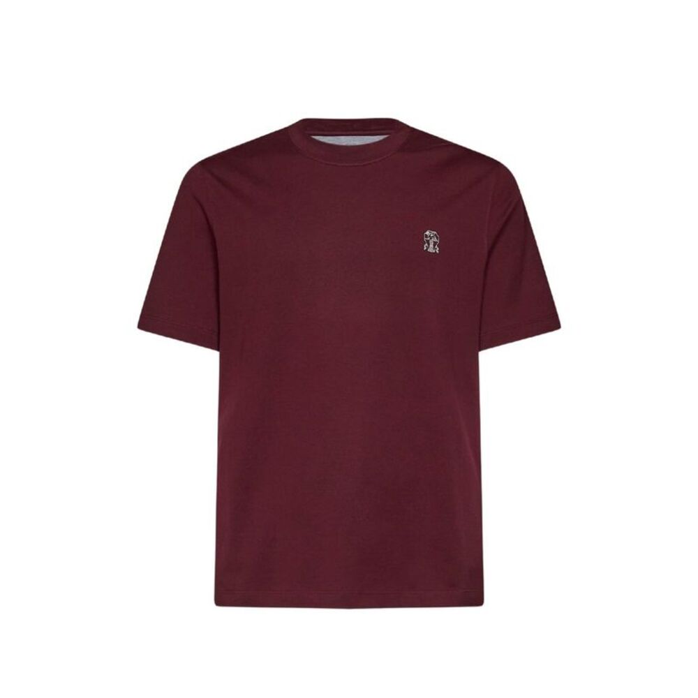 Brunello Cucinelli Men Logo Cotton T-Shirt